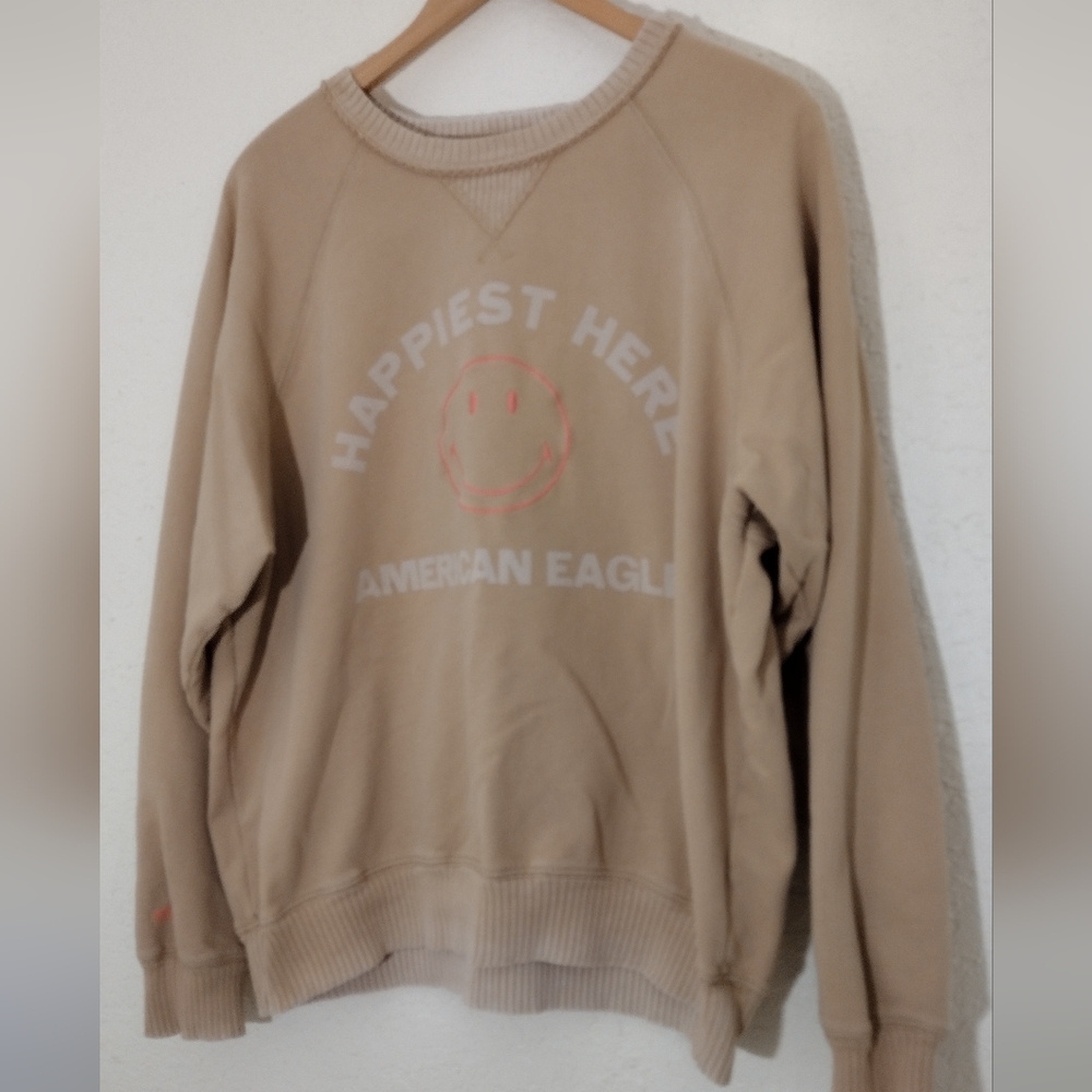 American Eagle Funday Graphic Raglan-Sleeve Sweatshirt - Picture 5 of 9